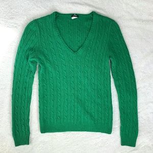 J Crew Cable Knit Wool Sweater Size S